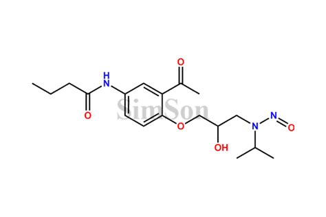 N Nitroso Acebutolol CAS No NA Simson Pharma Limited