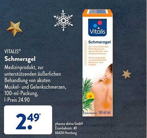 Vitalis Schmerzgel Angebot bei ALDI SÜD 1Prospekte de