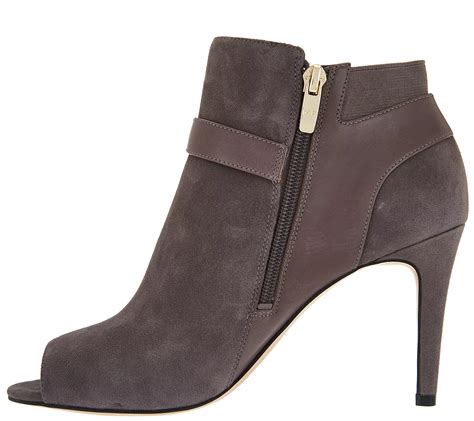 As Is Marc Fisher Leather Or Suede Peep Toe Ankle Boots Shimmee