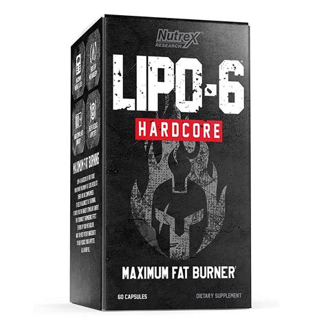 Nutrex Research Labs Lipo Hardcore Maximum Fat Burner Capsules