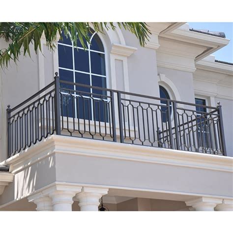 Outdoor Simple Villa Wrought Iron Balcony Railing