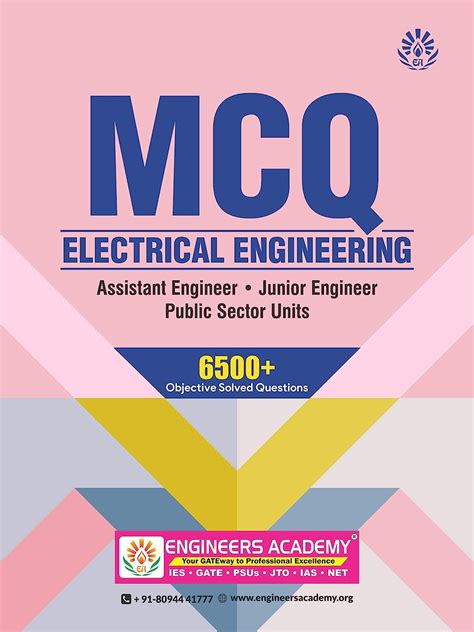 6500 Mcqs Objective Practice Book For Electrical Engineering 7th