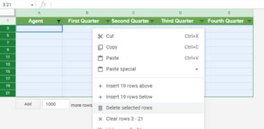 How To Delete All Empty Rows And Columns In Google Sheets