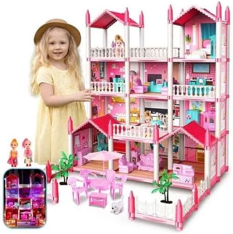 Casa de muñecas grande para niñas Casa de ensueño princesa Casa