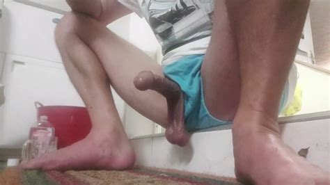 Lonely Aussie Dad Strokes His Circumcised Shaft And Shoots His Load