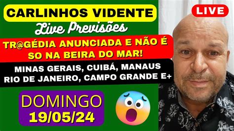 Carlinhos Vidente Live De Domingo Tr G Dia Anunciada E N O