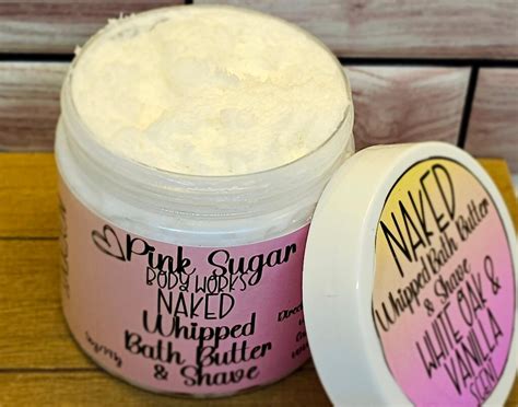 Naked White Oak Vanilla Whipped Bath Butter And Shave Whipped Soap