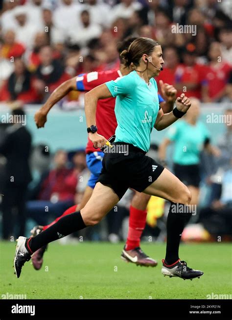 Al Khor Qatar 1st Dec 2022 Referee Stephanie Frappart Runs During