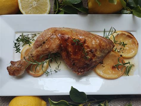 Cuartos Traseros De Pollo Al Horno Con Lim N Y Hierbas Uvesa