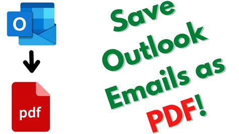 How To Save Outlook Emails As PDF Save Outlook Emails In PDF YouTube