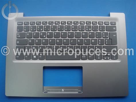 Clavier Azerty Plasturgie Du Dessus Pour Lenovo Ideapad S Iap Gris