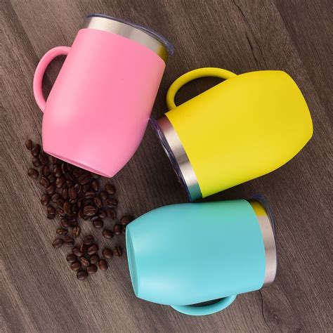 Stylish Camping Tea Flask Stainless Steel Insulated Coffee Mug With