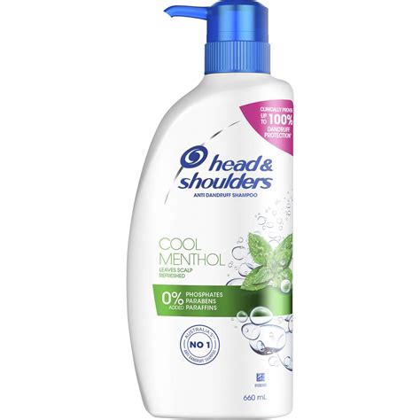 Head Shoulders Cool Menthol Anti Dandruff Shampoo For Irritated Scalp