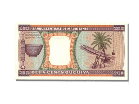 Banknote Mauritania Ouguiya Unc Ebay