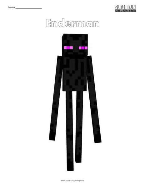 Minecraft Coloring Pages Enderman Illydeesha Porn Sex Picture