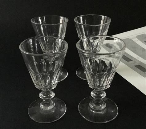 Sherry Port Glass 4 French Antique Hand Blown Glasses Etsy Hand Blown Glasses Hand Blown Glass