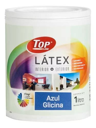 Pintura Latex Lavable 1 Litro Colores Topline Int Ext