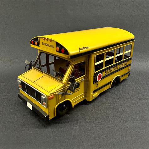 Yellow School Bus I Decorative Metal Car I American School Bus I Gifts ...