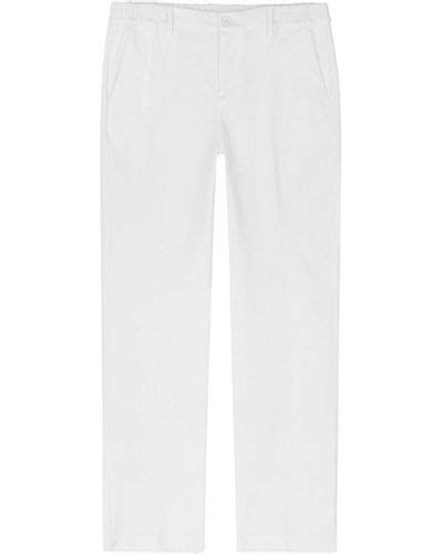 White Adhoc Pants Slacks And Chinos For Men Lyst