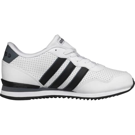 Buy adidas Neo Mens Leather Trainers White/Black/Lead