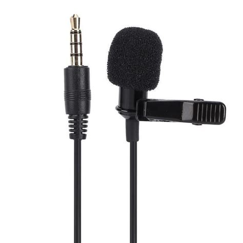 NO 2500 micro cravate à pince Clip On Microphone Portable Lavalier