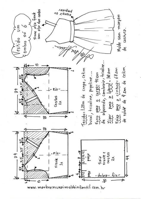 The Diagram Shows How To Make A Dress With An Attached Skirt And Top