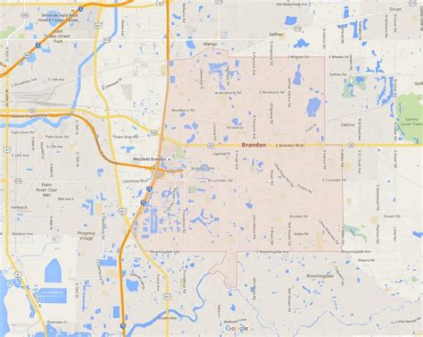 Brandon Florida Zip Code Map Goldie Georgeanna