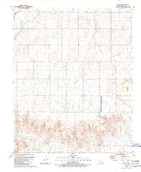 Map of Delhi, Beckham County, OK in 1989 | Pastmaps