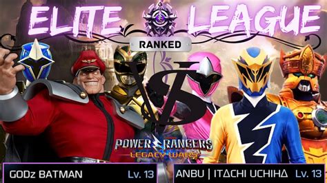 Power Rangers Legacy Wars Ranked Elite League Battle M Bison Vs