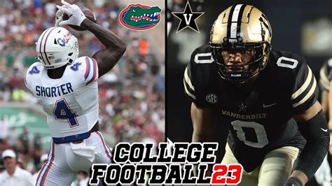 Florida Gators Vs Vanderbilt Commodores Week 12 Simulation Ncaa 14 Revamped Youtube