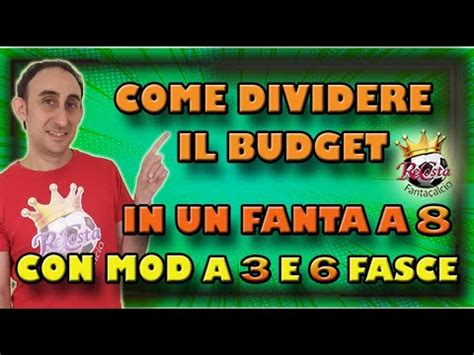 Fantacalcio DIVISIONE BUDGET FANTA A 8 CON MODIFICATORE DIFESA A 3 O