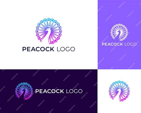 Premium Vector Peacock Logo Design Illustrations