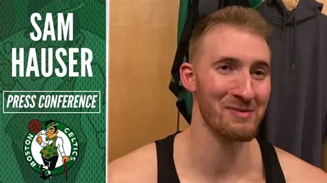 Sam Hauser On Career High Pts In Celtics Win Vs Knicks Celtics Vs