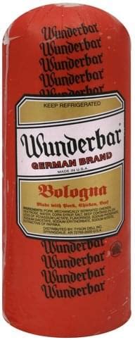 Wunderbar German Bologna - 1 ea, Nutrition Information | Innit