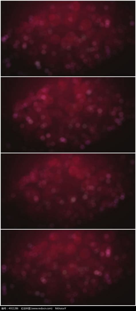 唯美朦胧的红色光斑闪耀动态背景视频素材下载红动中国