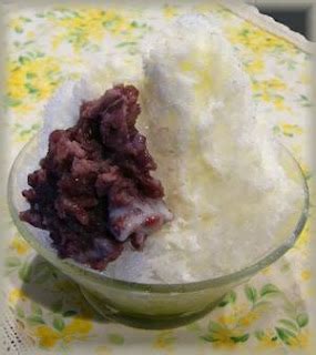 Ujikintoki Kakigori - Japanese Shaved Ice with Green Tea Syrup and Anko | All Recipes For You