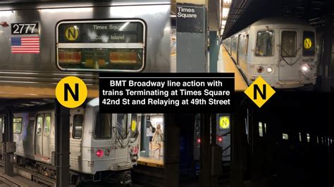 R46 And R68 N Trains Terminating At Times Square 42nd Street YouTube