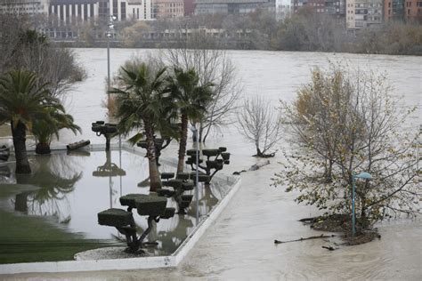 Fotos de la crecida del Ebro 2021 Imágenes de Zaragoza de este