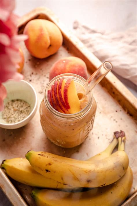 Healthy Peach Banana Smoothie Recipe With Video Raepublic