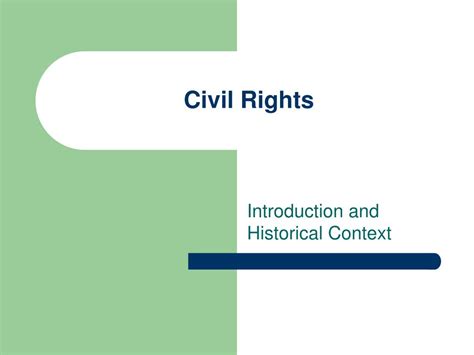 Ppt Civil Rights Powerpoint Presentation Free Download Id 1152640