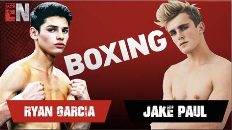 Ryan Garcia Boxing With Jake Paul Esnews Boxing Youtube