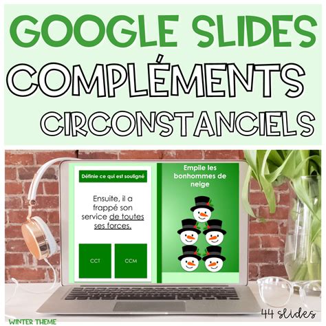 Compl Ments Circonstanciels Grammaire Google Slides Etude De La