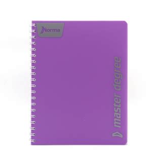 Cuaderno Argollado Profesional Cuadro Grande Polycover Norma Rosa