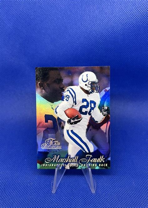 1997 Flair Showcase Marshall Faulk ROW 1 EBay