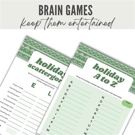 Printable Christmas Games for Kids Sweater - Birchmark Designs