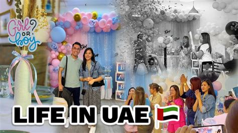 Buhay Abroad Gender Reveal Party In Dubai Napasali Pa Nga Sa Mga