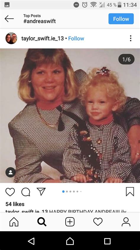 Baby taylor swift and her mother Andrea swift