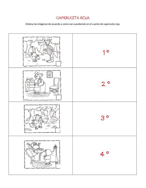 Caperucita Roja Interactive Worksheet Cuento De Caperucita