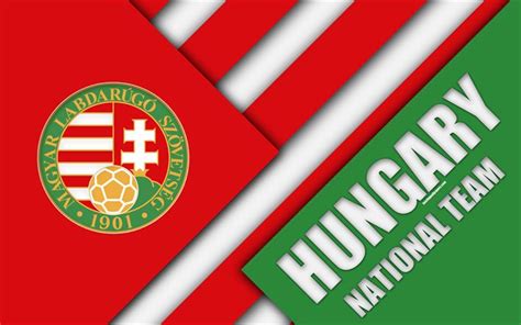 Download wallpapers Hungary national football team, 4k, emblem ...