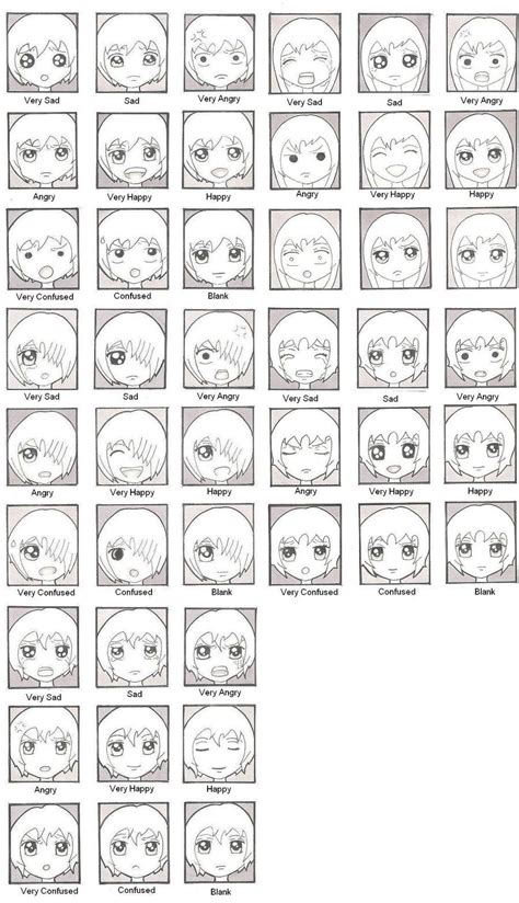 chibi expressions by darkmoon-13.deviantart.com on @deviantART Emoji ...